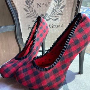 Plaid Retro Heels